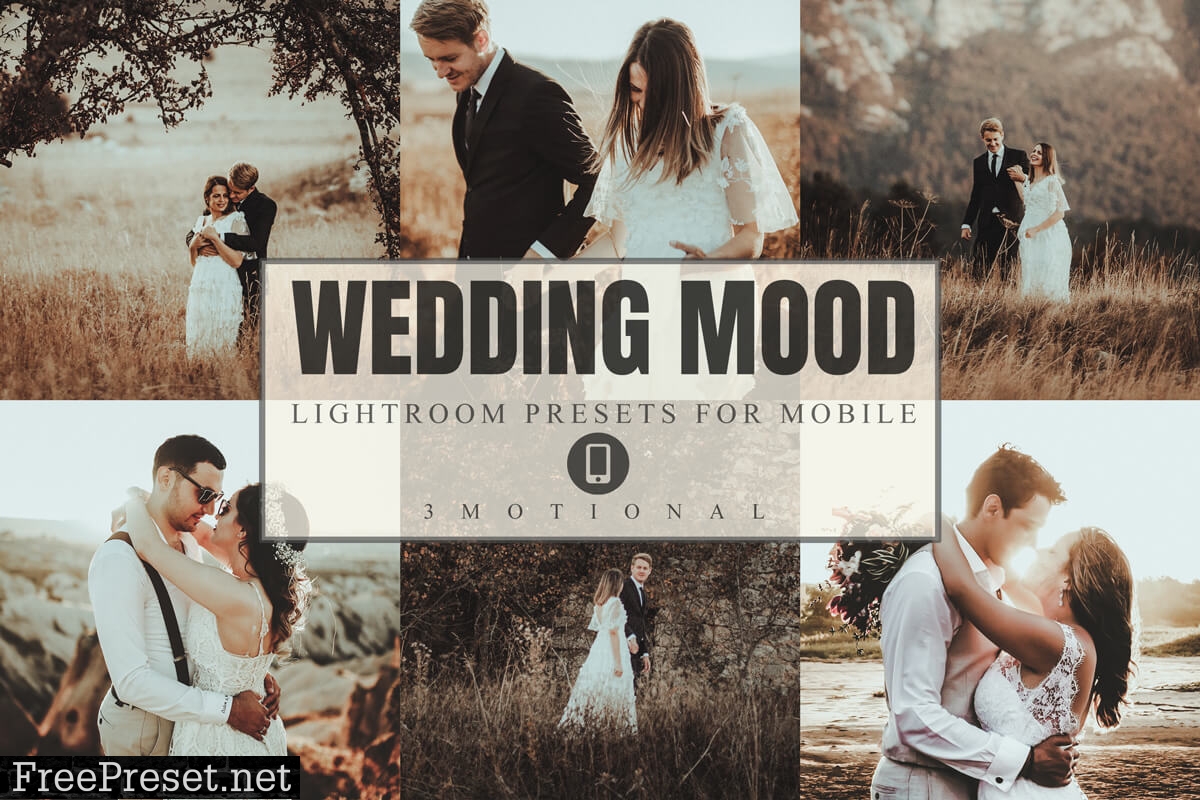8 Wedding Mood Mobile Lightroom Presets 4389689