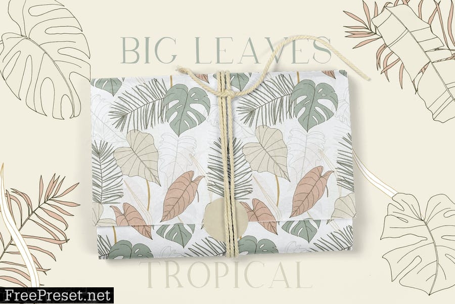 Big Leaves - Tropical Patterns B69PA73