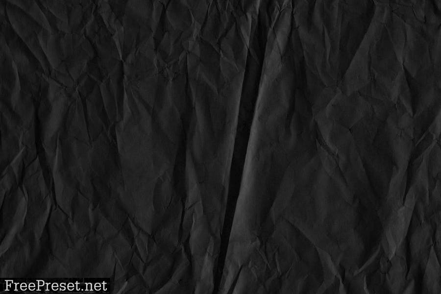 Black Crumpled Paper Textures Z7CRW25