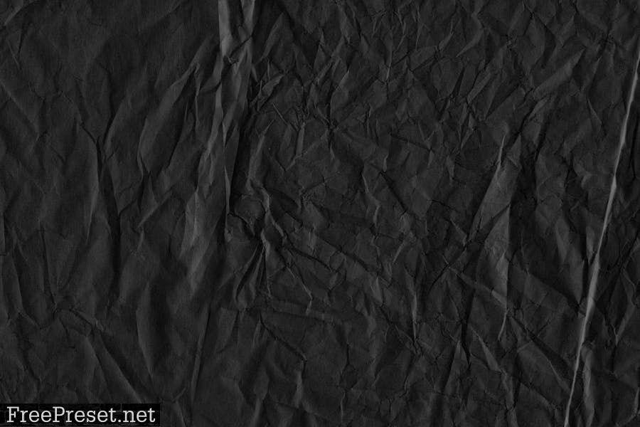 Black Crumpled Paper Textures Z7CRW25