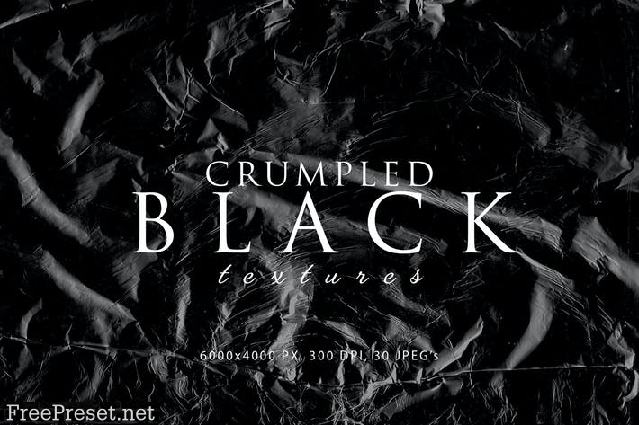 Black Crumpled Textures JPUQ9R3