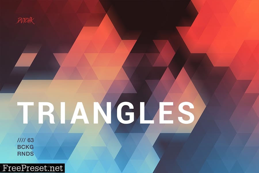 Blurry Triangles Backgrounds