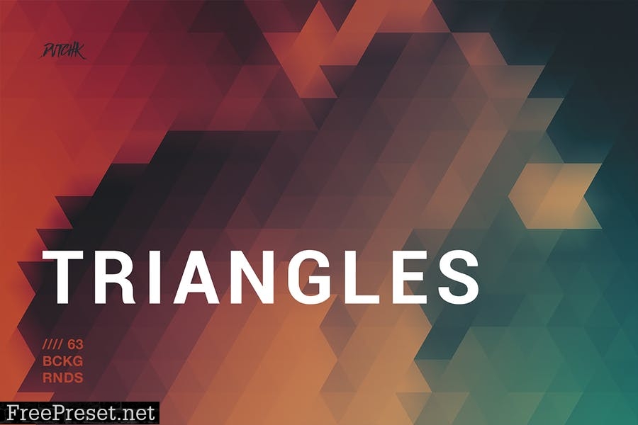 Blurry Triangles Backgrounds