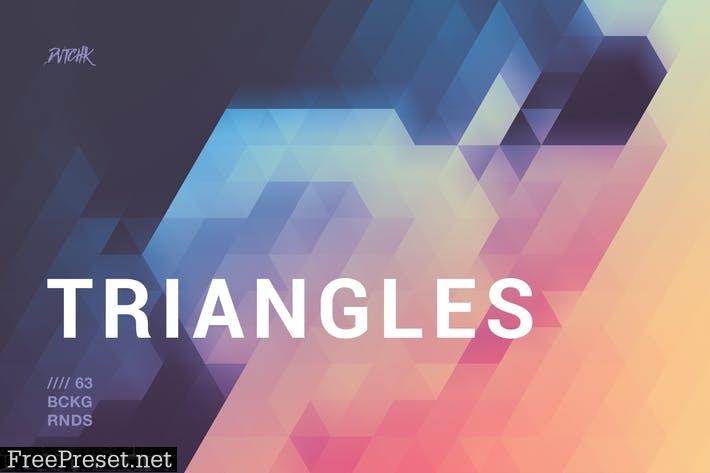 Blurry Triangles Backgrounds