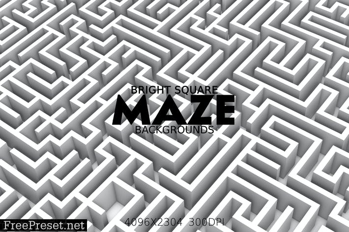 Bright Square Maze Backgrounds RMWUGVL