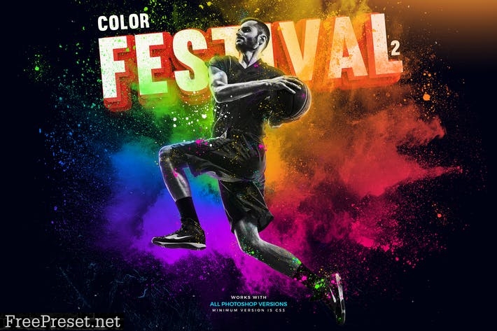 Color Fetival 2 Photoshop Action XU7F7QD