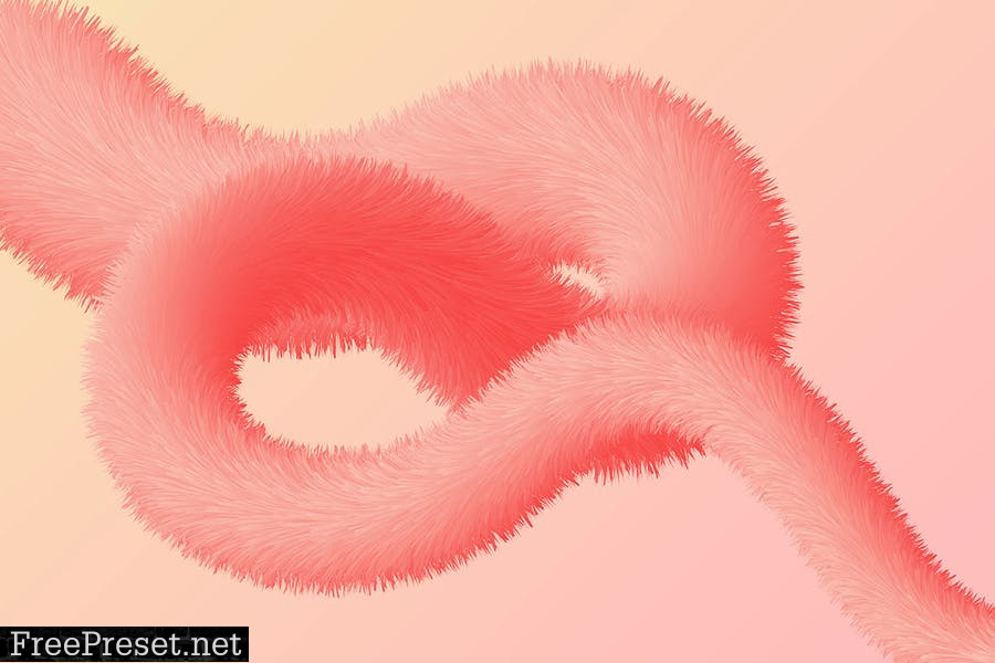 Fluffy Curved Shapes Vector Backgrounds 3YWNHVT