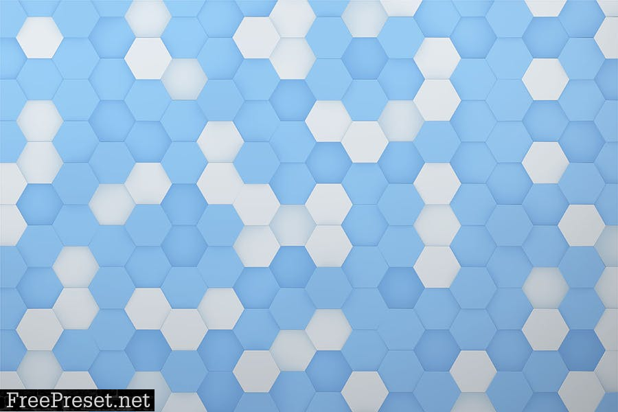 Hexagon 3D Background Set WETLP4P