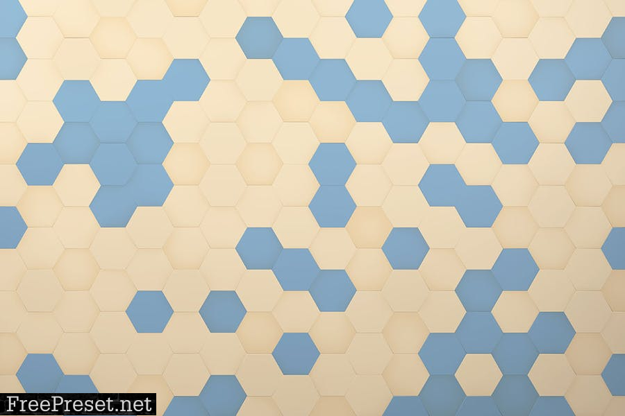 Hexagon 3D Background Set WETLP4P