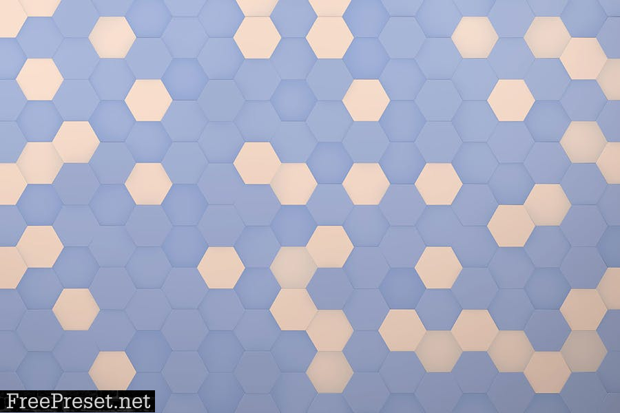 Hexagon 3D Background Set WETLP4P