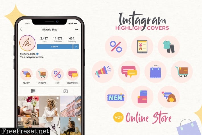 Instagram Highlight Icon V01 Online Store 9LD48YW