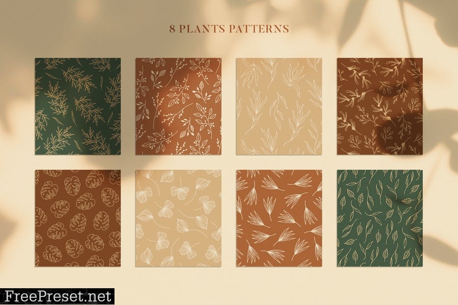 Land & Flower Patterns Collection VG3KJMF