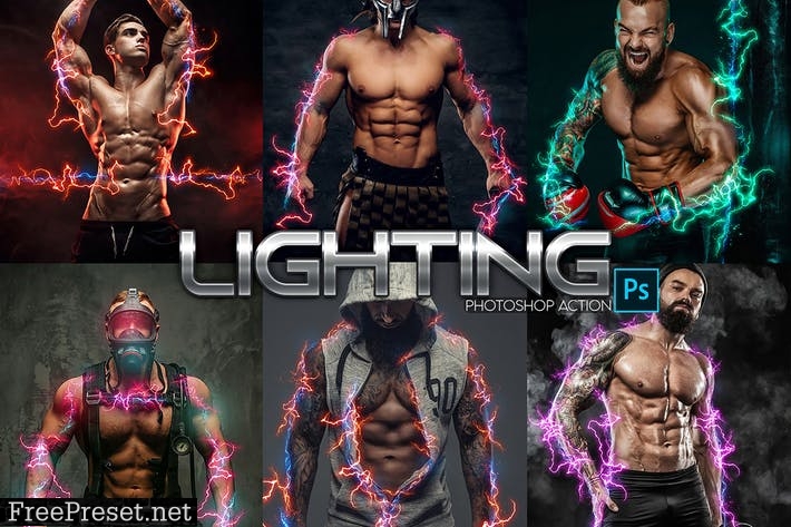 Lightning Power Photoshop Action Y4LQ6NF