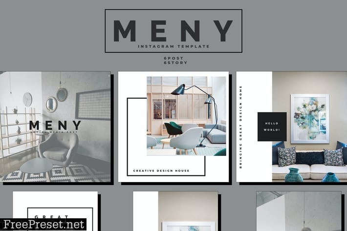 Meny - Interior Social Media Template Part.22 Y3MHRHM