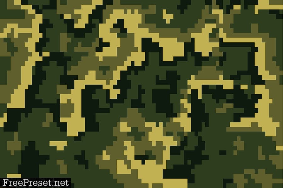 Pixel Camouflage Vector Backgrounds CBCRMHH