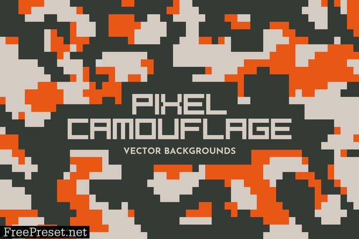 Pixel Camouflage Vector Backgrounds CBCRMHH