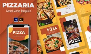 Pizzaria Social Media Template XESYPZC