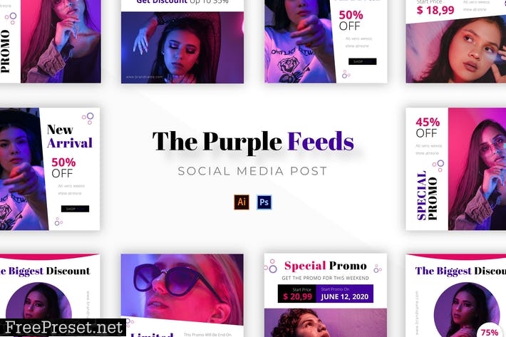 Purple Feed Socmed Post K3YCUUQ