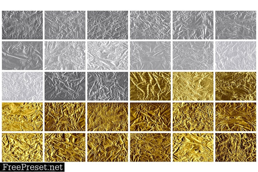 Silver&Gold Foil Textures 7GRVE7P