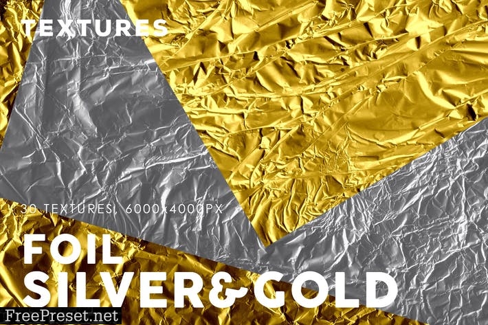 Silver&Gold Foil Textures 7GRVE7P