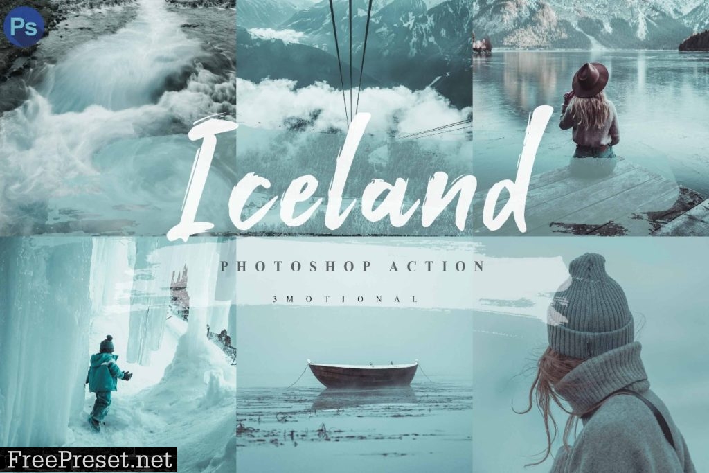 10 Iceland Photoshop Actions, ACR LUT 4593069