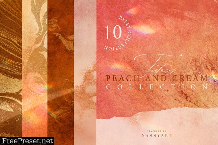 10 Peach and Cream Textures Part1  39XYF6S