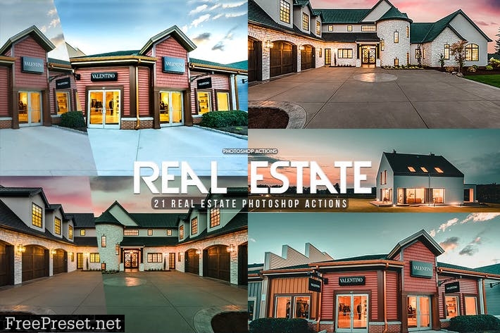 21 Real Estate Photoshop Actions Z928Y96