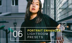 6 Portrait Enhancer Lightroom Presets + Mobile