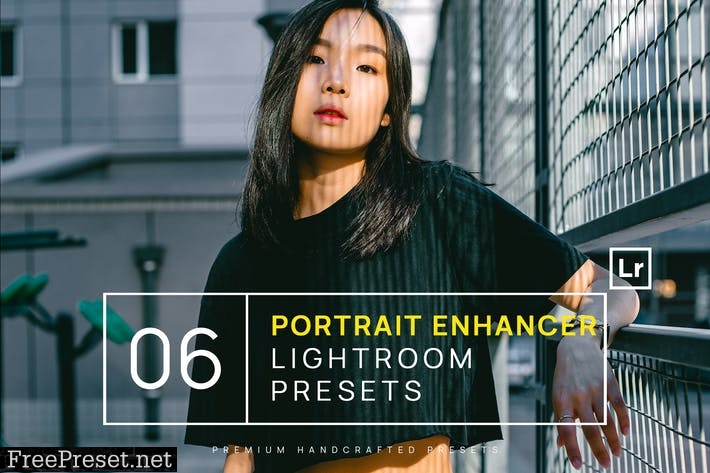 6 Portrait Enhancer Lightroom Presets + Mobile