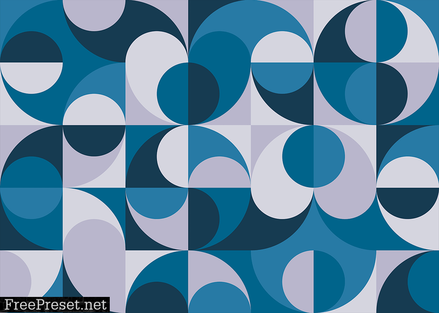 Background Circles Bauhaus Style WWDXGD7