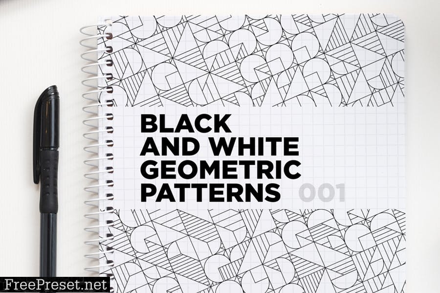 Black And White Geometric Patterns UUXBXW8