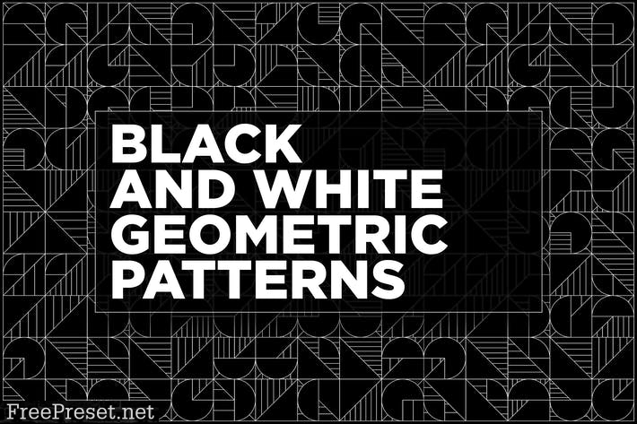 Black And White Geometric Patterns UUXBXW8