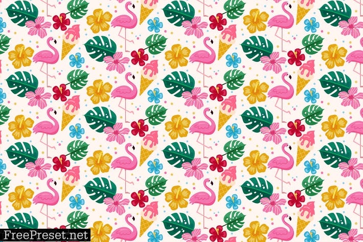 Flamingo Pattern T3KN7D