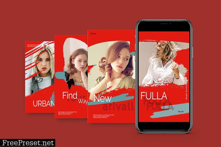 FULLA - Instagram Post & Story Template