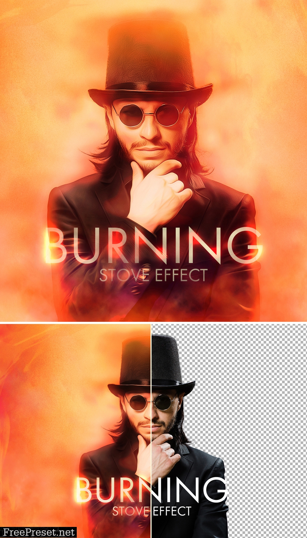 Hot Fire Effect Mockup 364786619