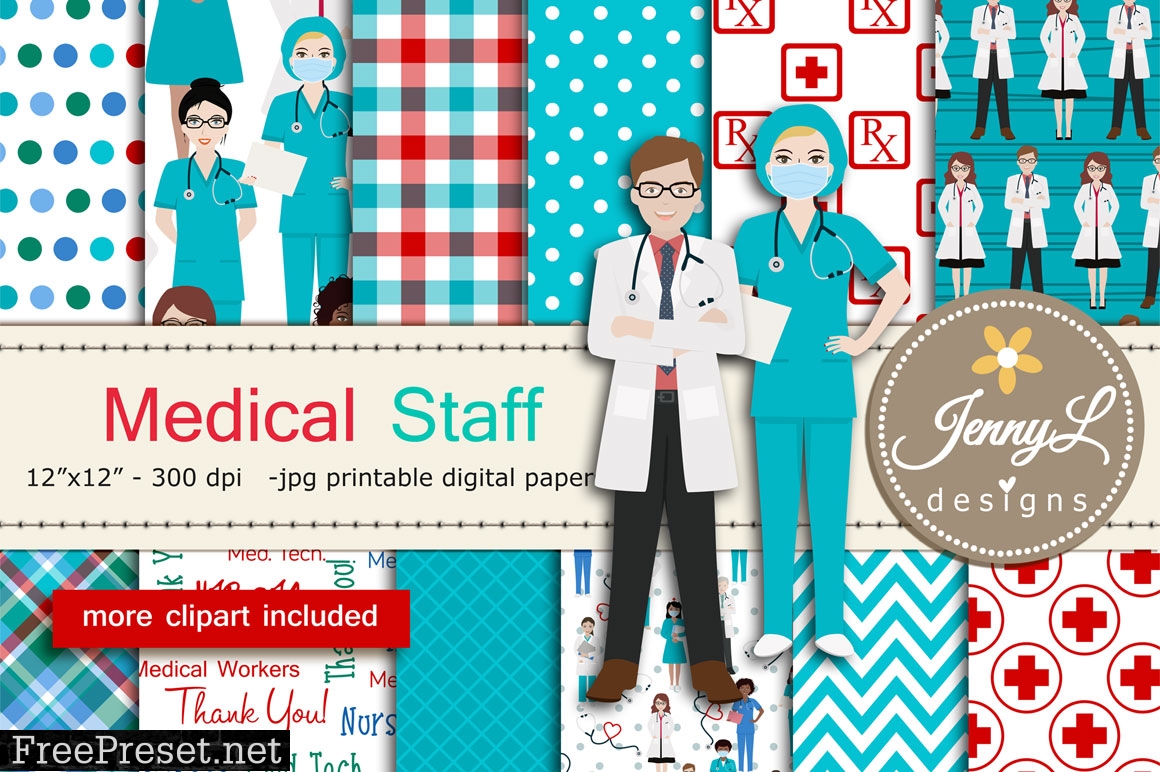 Medical Staff Doctor DIgital Papers