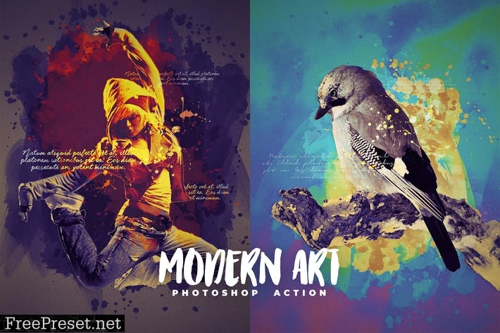 Modern Art Photoshop Action 4UVSCQP