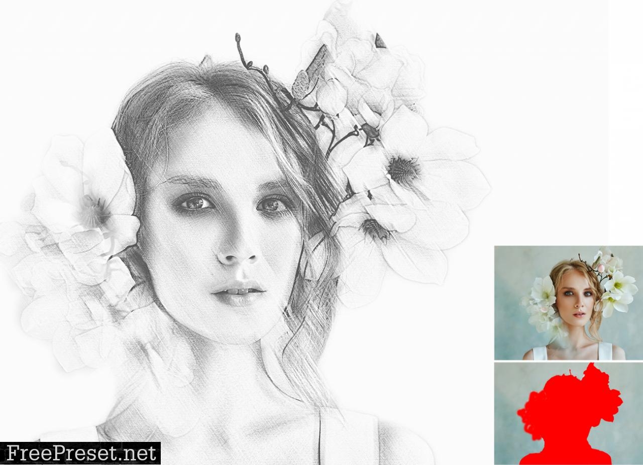 Pro Sketch Photoshop Action 26522055