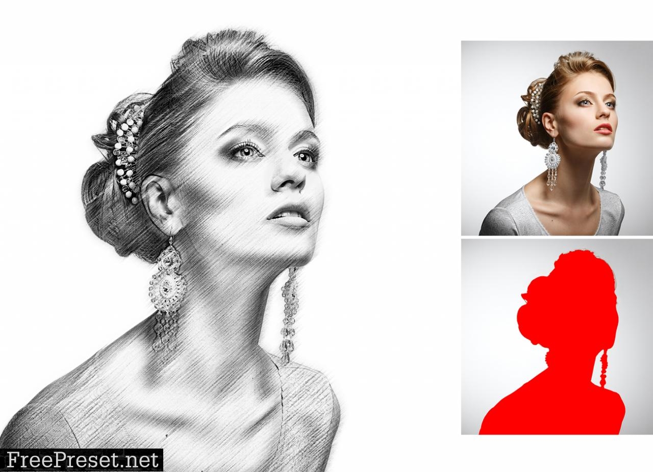 Pro Sketch Photoshop Action 26522055