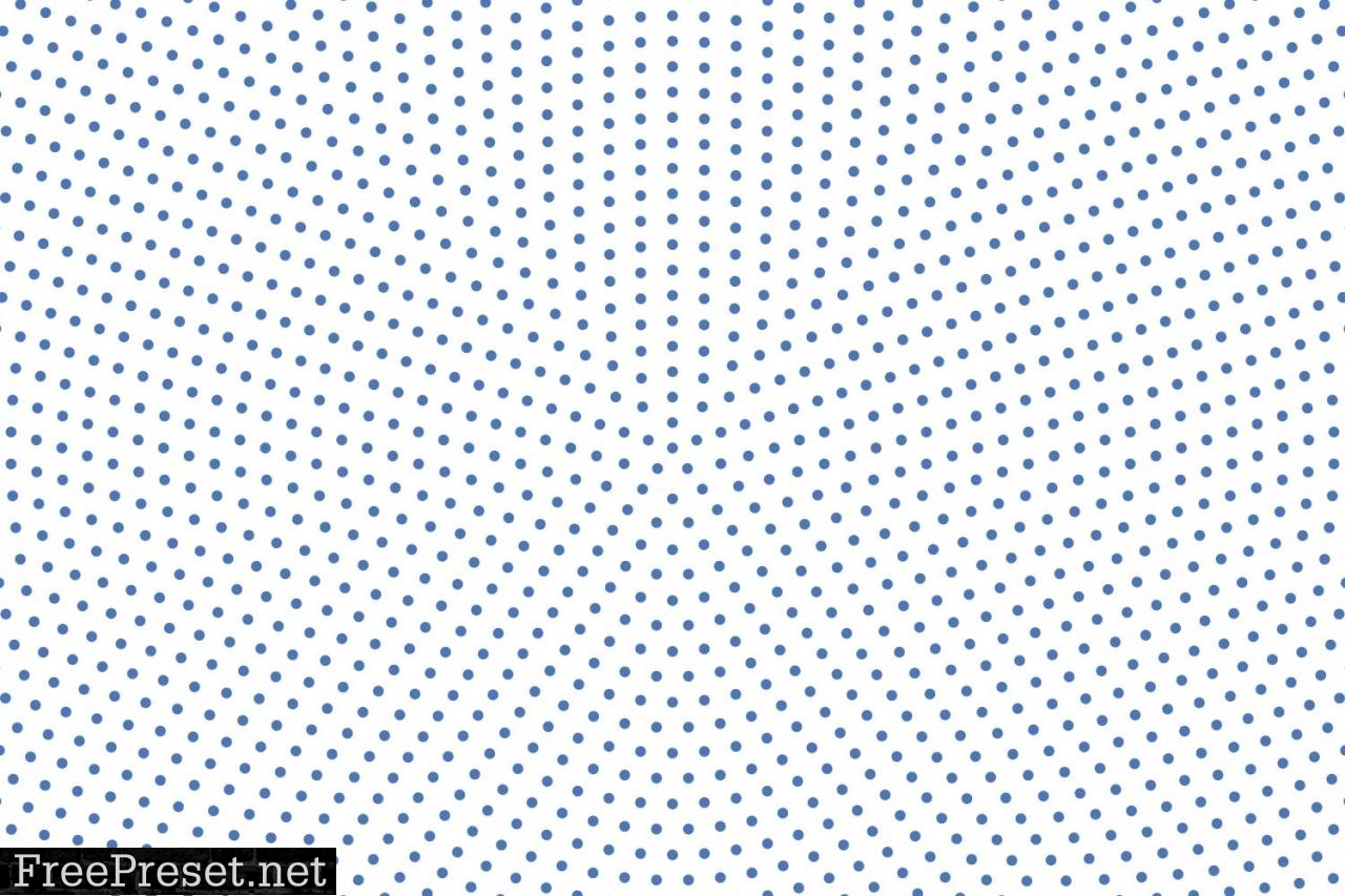 Radial Halftone Dot Pattern