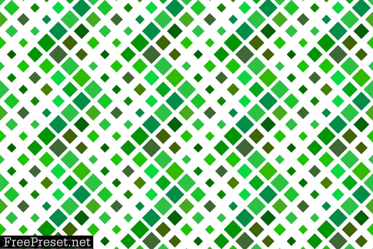 Seamless Green Square Pattern