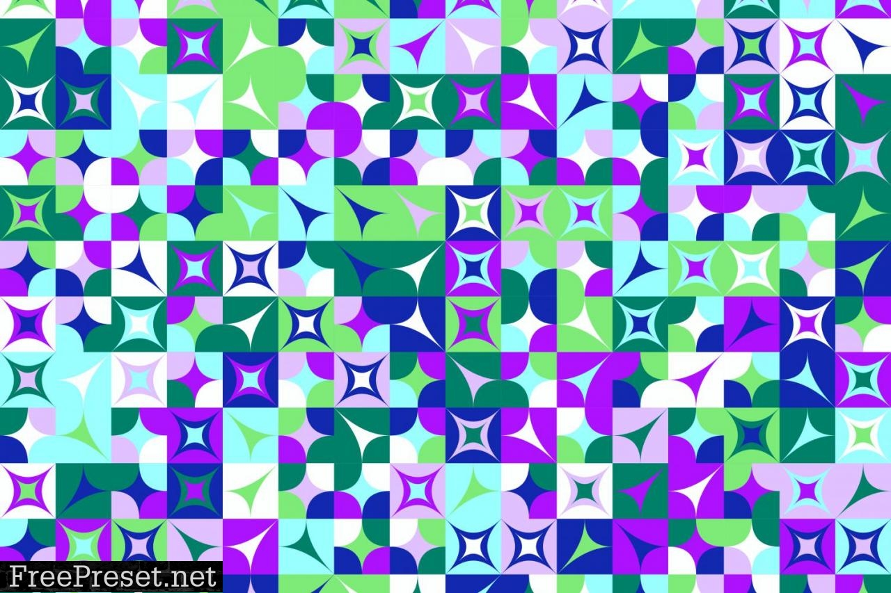 Seamless Mosaic Pattern Background