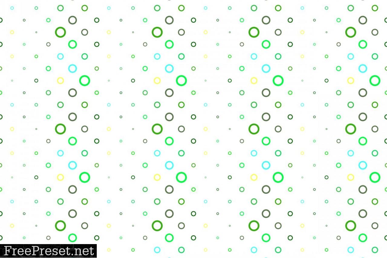 Seamless Multicolored Circle Pattern