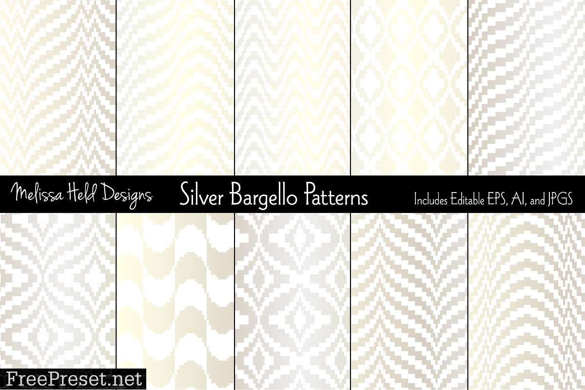 Silver Bargello Patterns