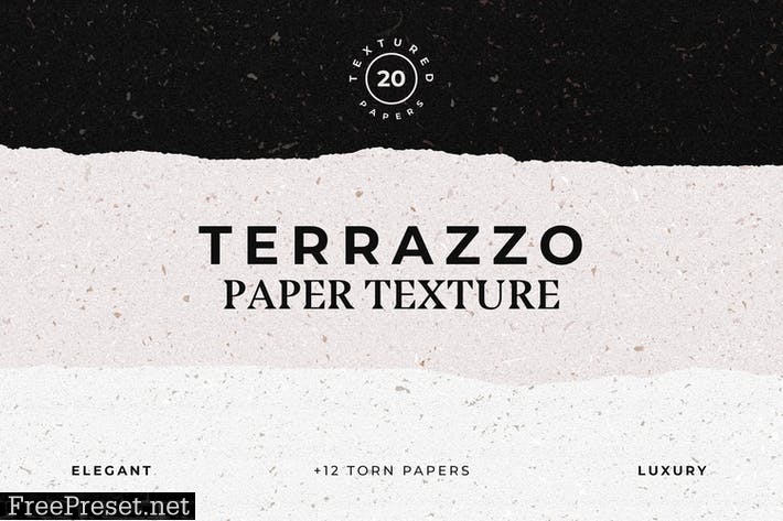 Terrazzo Textured Paper Bundle QL5S7UQ