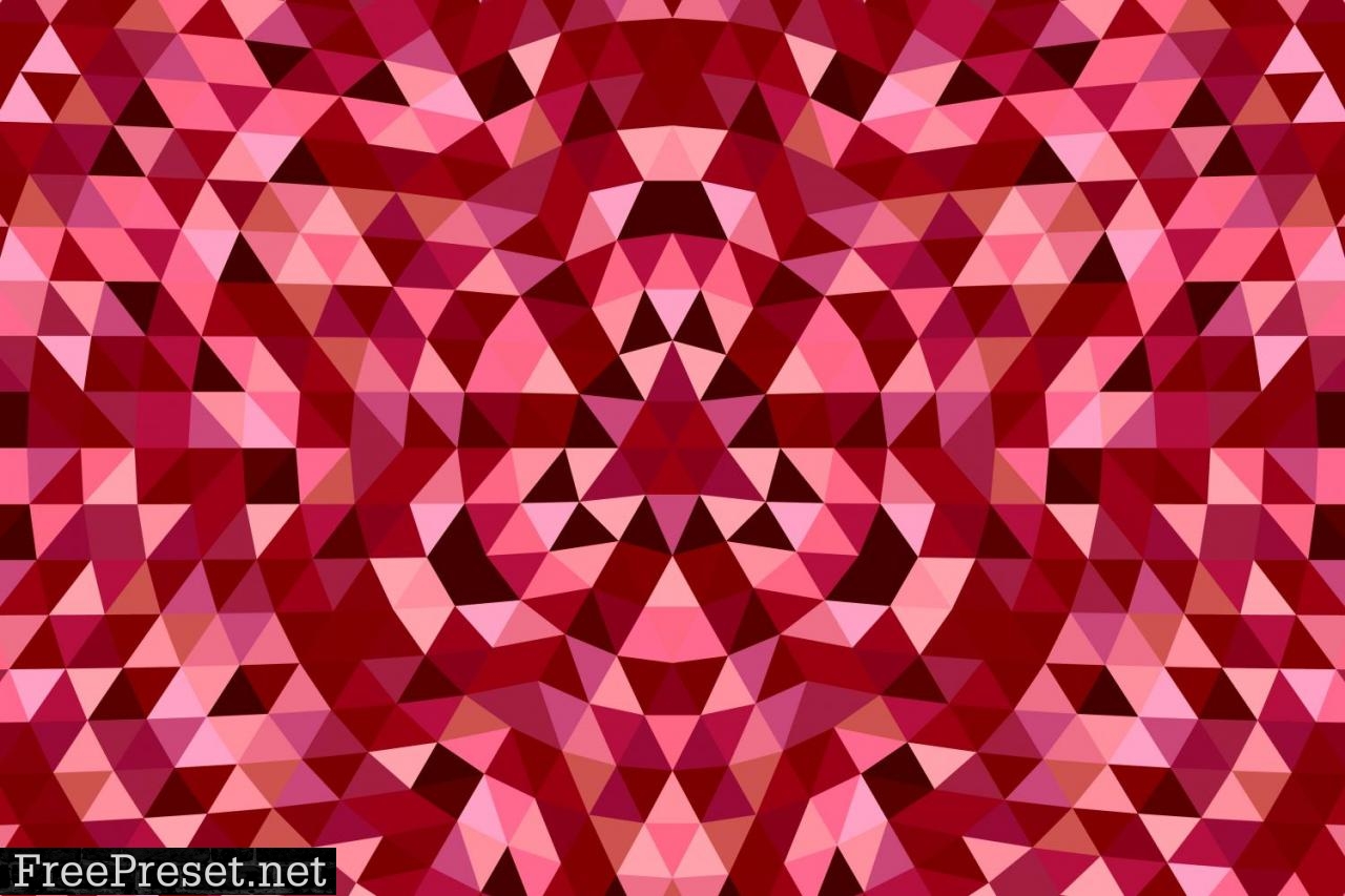 Triangle Mosaic Mandala Background