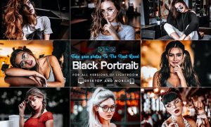 Black Tones Portrait Lightroom Prestes