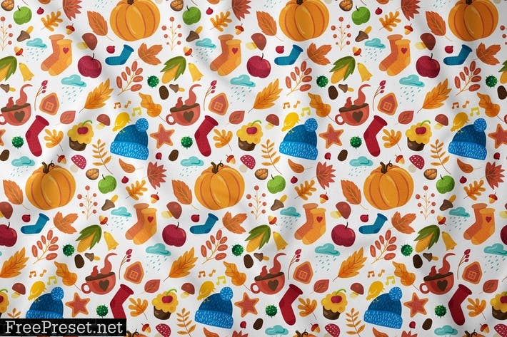 Cozy Autumn Seamless Pattern HB9QGC4