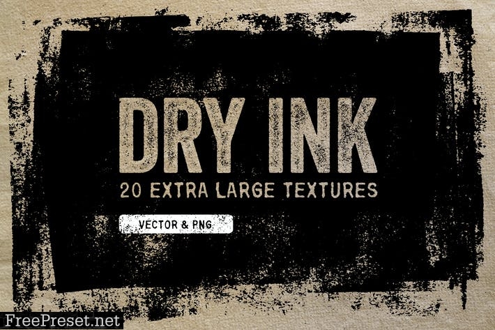 Dry Ink Textures - Vector & PNG YPQP9A8