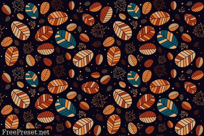 Fall Leaves Pattern BGU2JY6